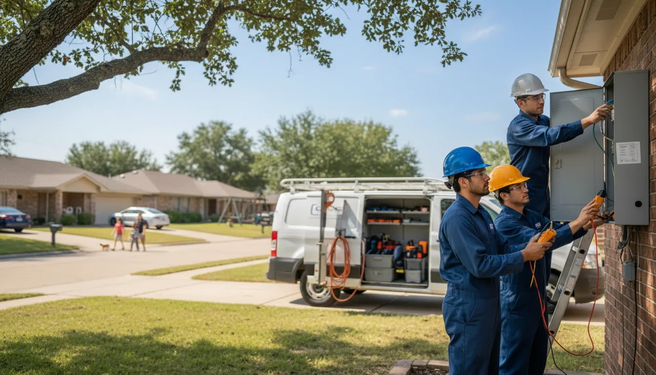 Certified electrician providing emergency electrical services in Schaller, IA